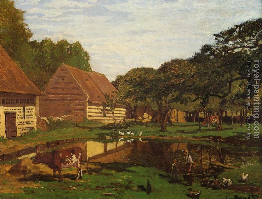 Claude Oscar Monet : Farmyard in Normandy